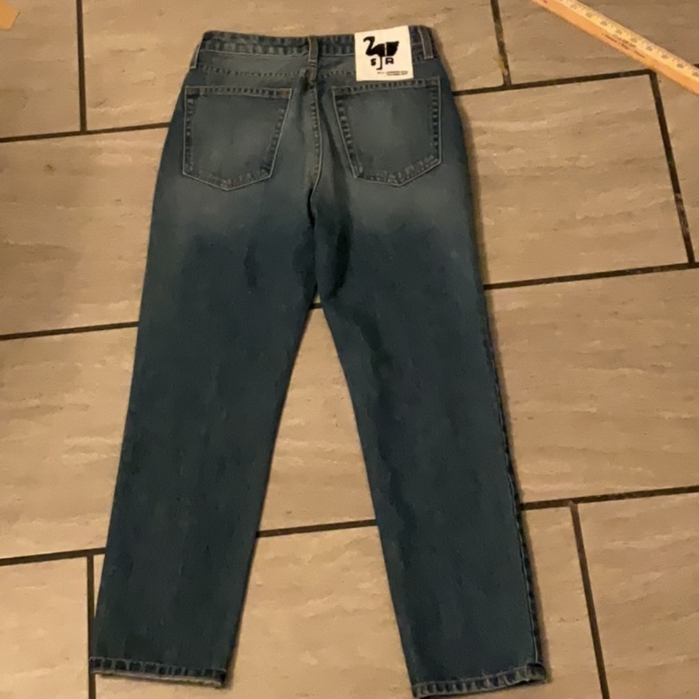 NEW Sandrine Rose x Free People size 26 Straight Fit High Rise Jeans - Picture 10 of 10